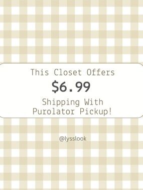 $6.99 Shipping NEW With Purolator Pickup!